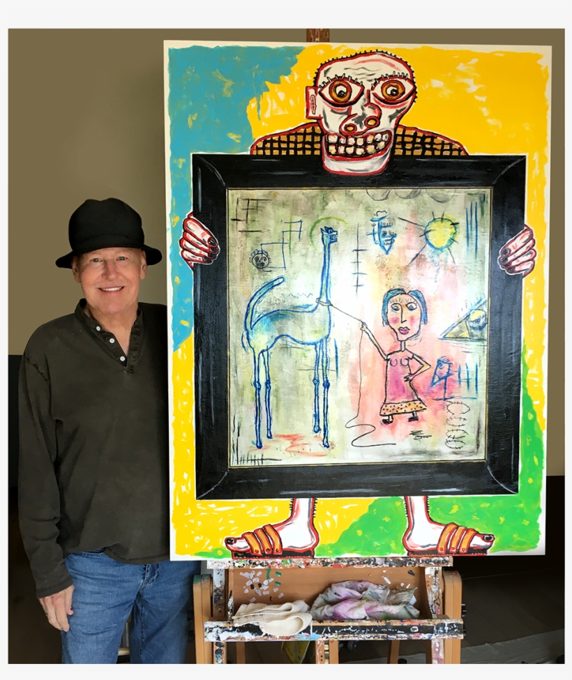 Fred Tieken “killer Bees At Mar A Lago” On View - Picture Frame, transparent png
