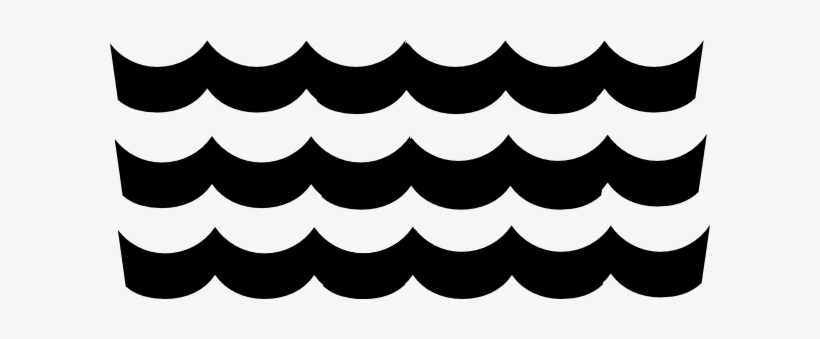 Water Waves Clip Art - Wave Clip Black And White, transparent png