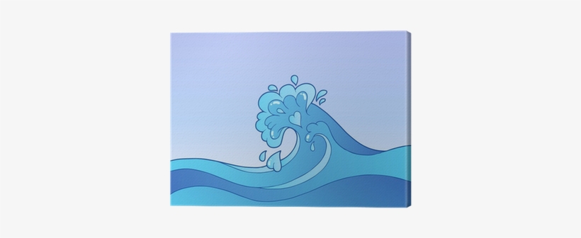 Cartoon Water Waves, transparent png