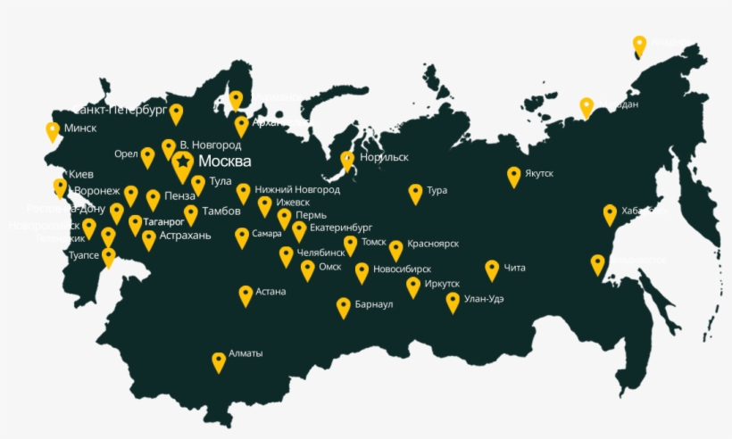 Купить Диалайн Недорого - Russia Map, transparent png