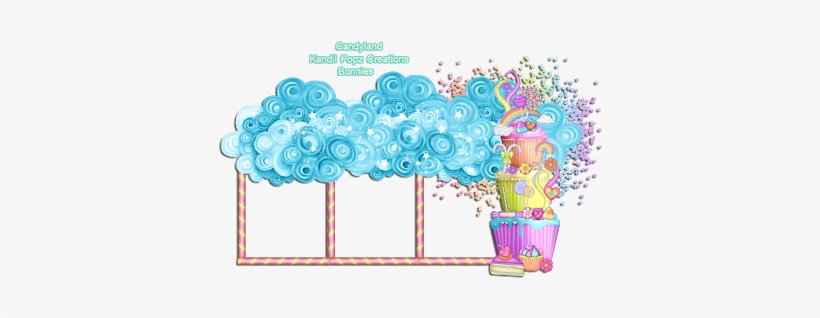 Kandii Popz Dezignz Candyland Cluster Frame Extras - Illustration, transparent png