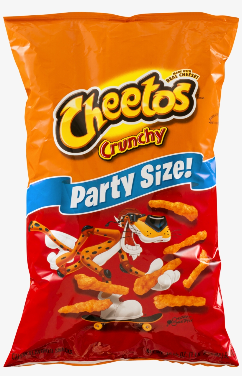 Frito Lay Cheetos Cheese Flavored Snacks - Cheetos Crunchy Cheese Flavored Snacks, Party Size, transparent png