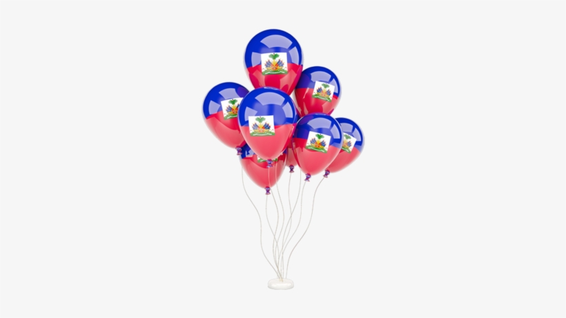 Illustration Of Flag Of Haiti - Flag Of Vietnam On Balloon, transparent png