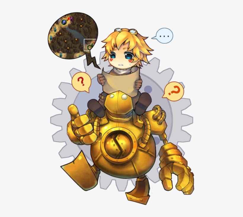 League Of Legends, Ezreal, And Blitzcrank Image - Lol Blitzcrank Chibi, transparent png
