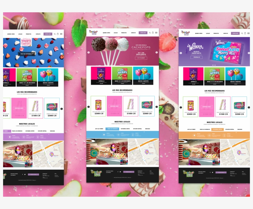 Otras Vistas De La Nueva Home Del Sitio Candyland - Dribbble, transparent png