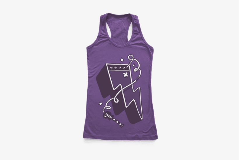 Lightning Amp Racerback Tank Top - Every Woman Should Know How To Clean Tank, transparent png