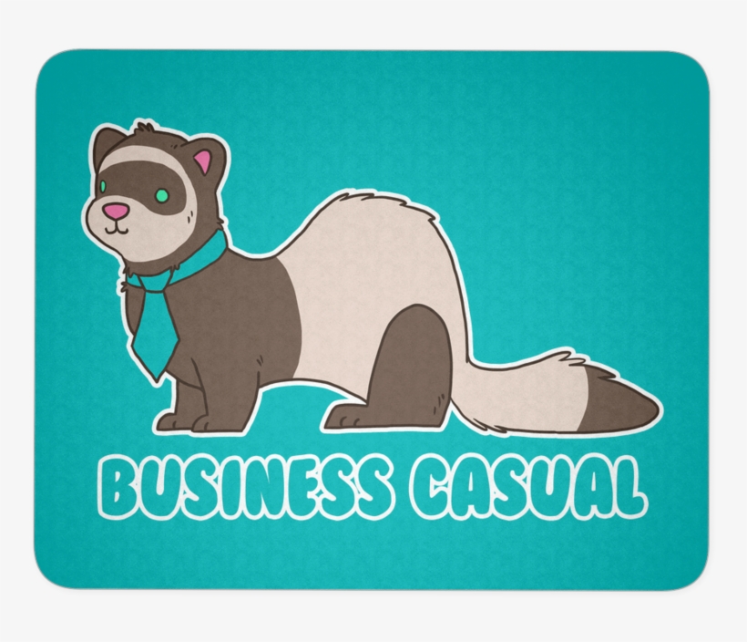 Business Casual Ferret Mousepad - Business Casual, transparent png