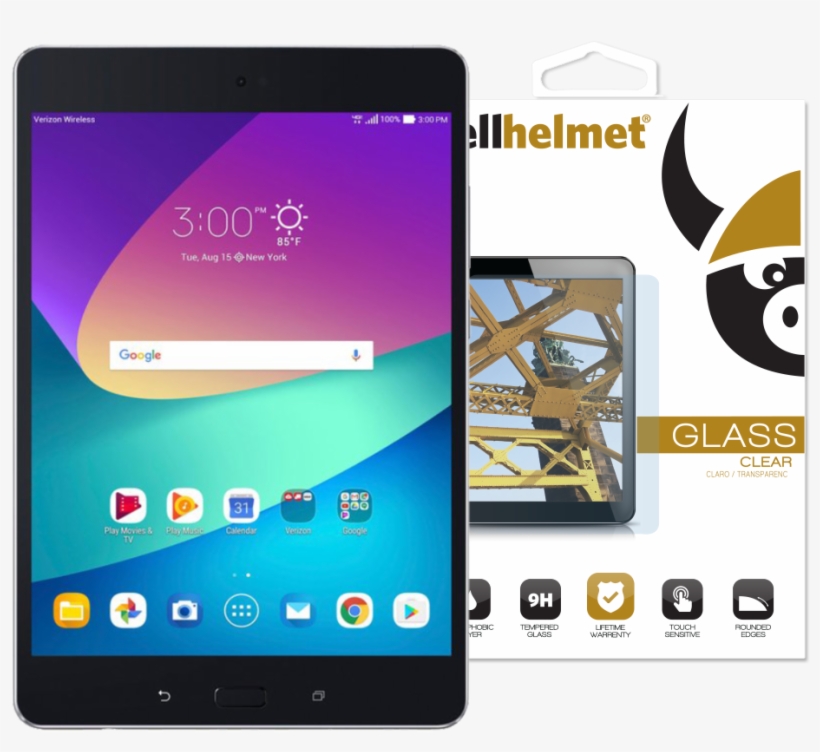 Asus Zenpad Z8s Tempered Glass By Cellhelmet - Zenpad Z8s, transparent png