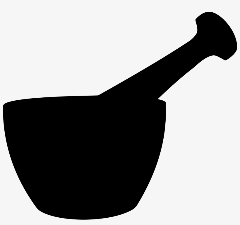 This Free Icons Png Design Of Mortar And Pestle Silhouette, transparent png