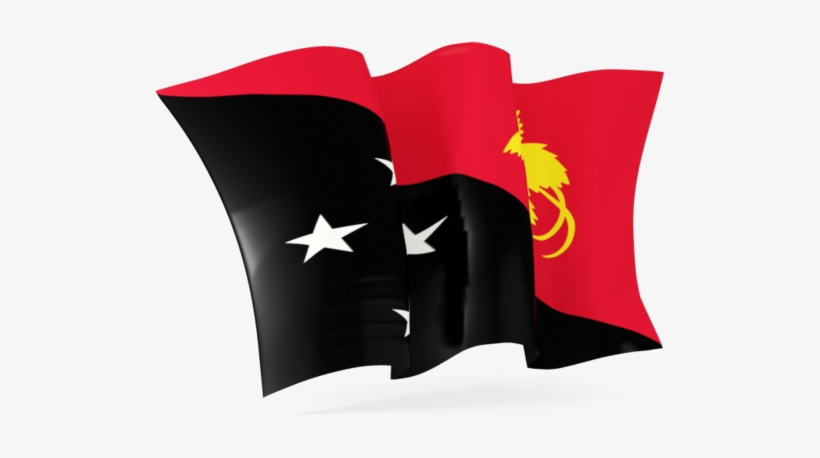 Papua New Guinea Moving Flag, transparent png