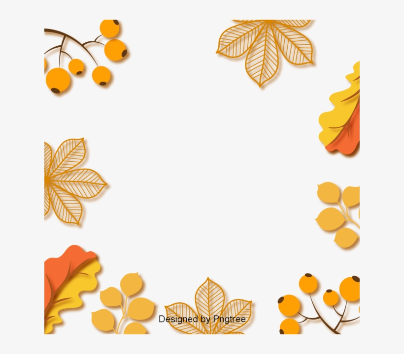 Simple Hand Painted Cartoon Art Design Pattern Autumn - Autumn, transparent png