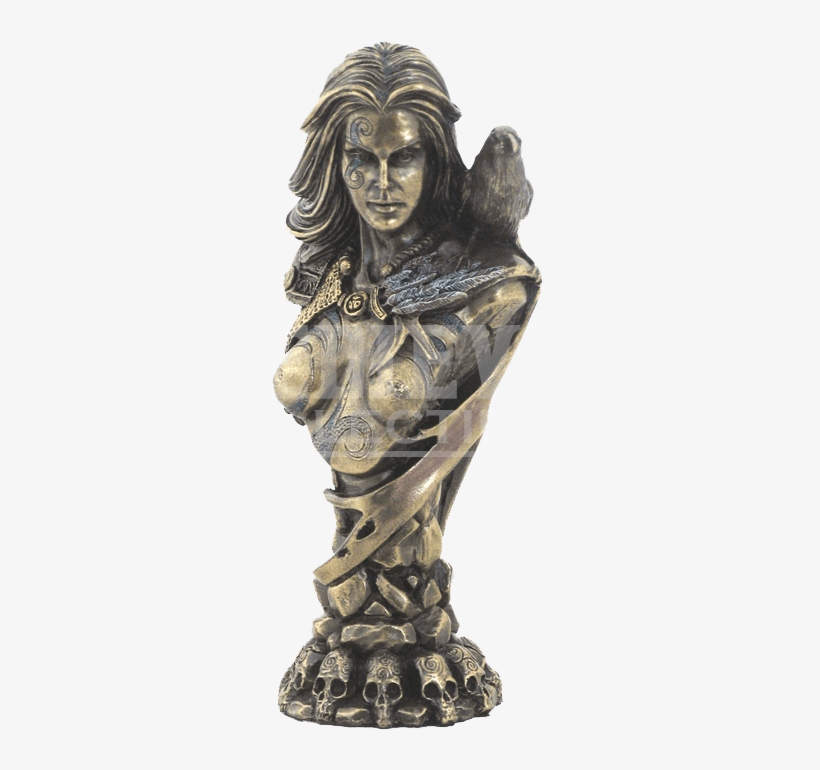Celtic Goddess Morrigan Bust, transparent png