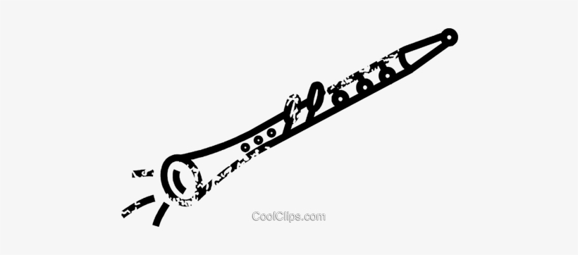 Clarinet Royalty Free Vector Clip Art Illustration - Transparent Clarinet Background, transparent png