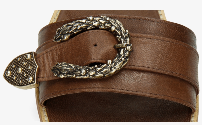Mules Elodie 8 Vienna Dark Brown Big Buckle - Belt, transparent png