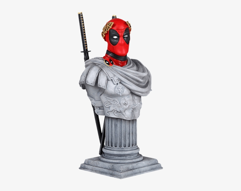 Deadpool Caesar Bust Statue, transparent png