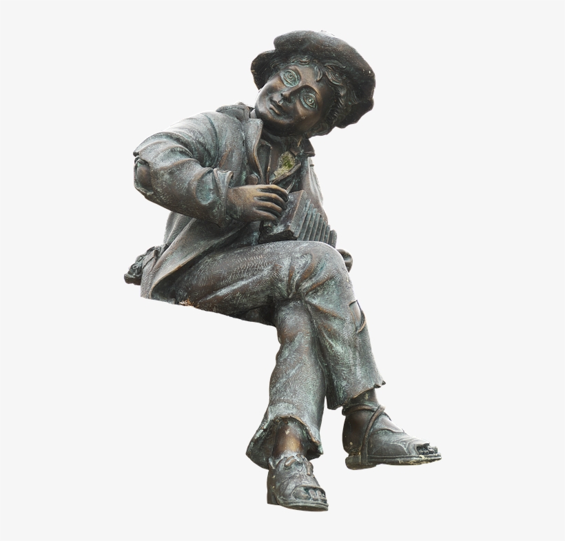 Musician, Sculpture, Sitting, Bronze, Bronze Statue - Bronze, transparent png