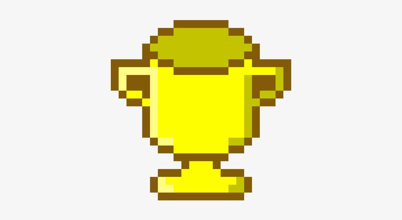Gold Trophy - Pixel Art Deadpool Logo, transparent png