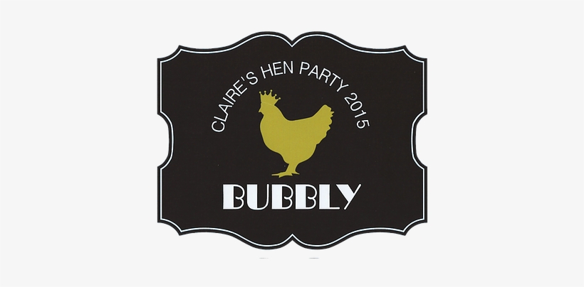 Set Of 4 Hen Silhouette Bottle Labels - Set Of 12+ Hen Silhouette Personalised Hen Party Stickers, transparent png