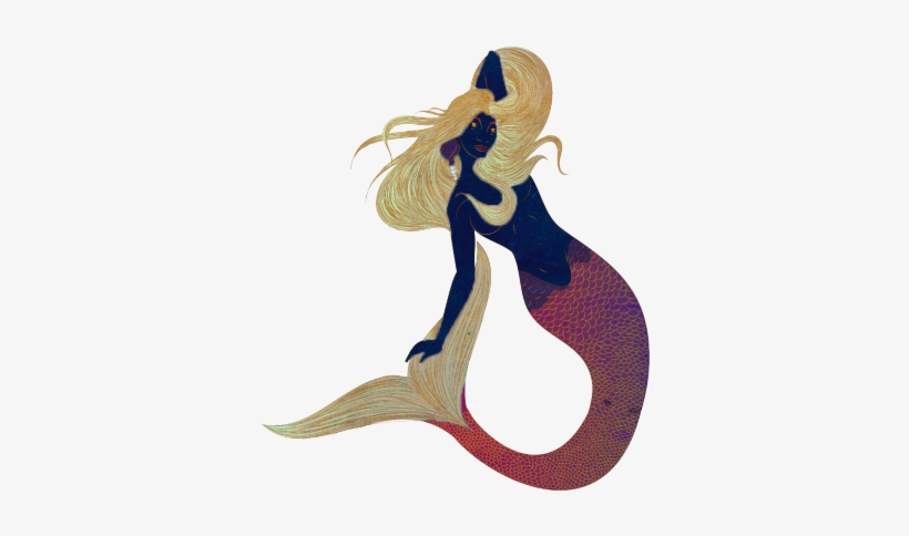 Watercolor Mermaid Tumblr Download - Illustration, transparent png