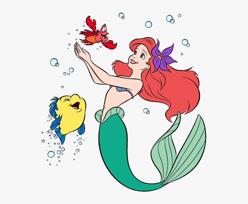 And Friends Clip Art Disney Galore Sebastian - Princess Ariel And Friends, transparent png