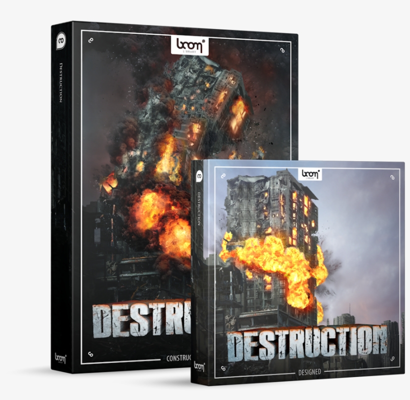 Destruction Sound Effects Library Product Box - Boom Library Destruction Bundle, transparent png