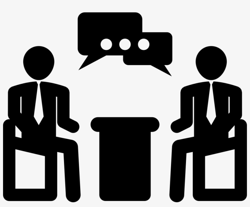 Businessmen Talking In Business Meeting Comments - Business Meeting Logo, transparent png