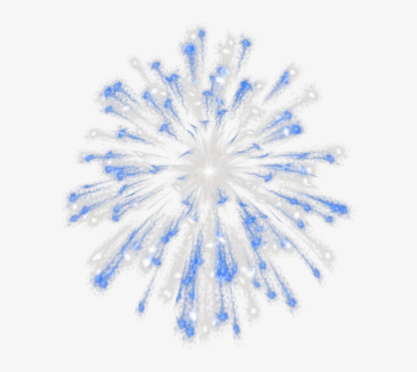 Imágenes De Fuegos Artificiales - Blue Fireworks Clipart Gif, transparent png