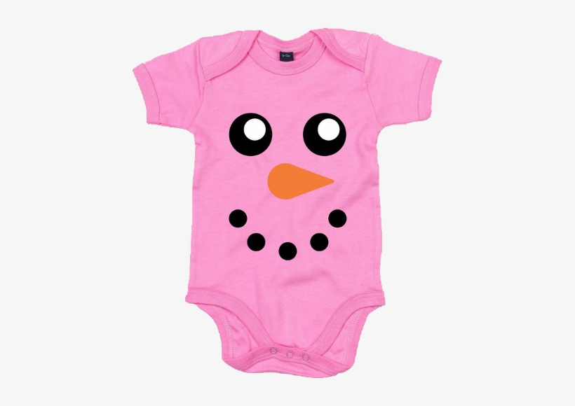 Snowman Face Babygrow - Infant Bodysuit, transparent png