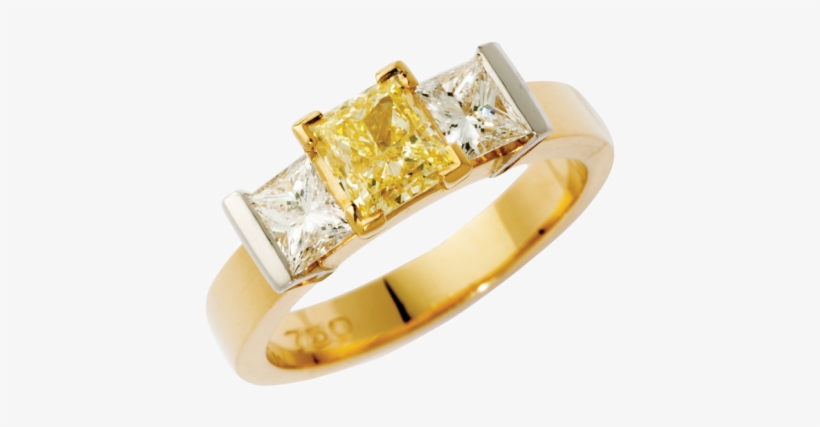 Princess Cut Trilogy Diamond Ring - Engagement Ring, transparent png