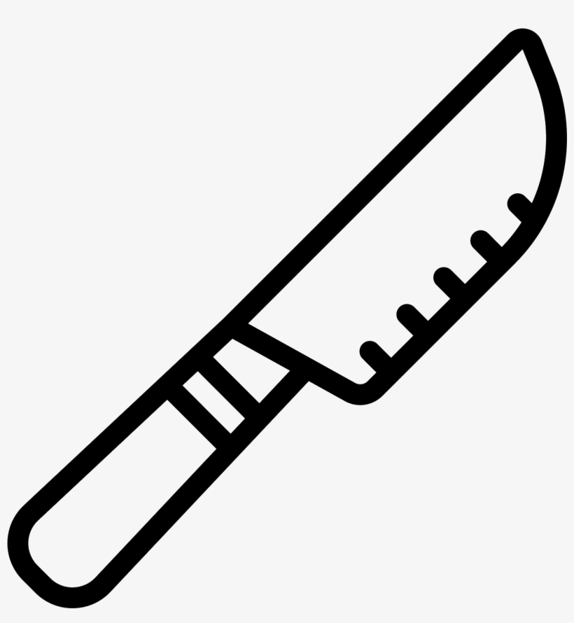 The Icon Consists Of A Pretty Typical Knife - Knife, transparent png