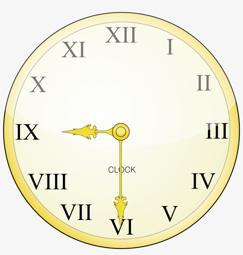 Open - Roman Numeral Clock, transparent png