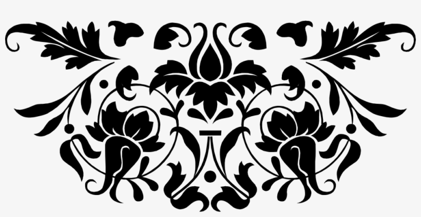 Monogram Letters - Boston Warehouse Black And White Bold Rococo Print, transparent png
