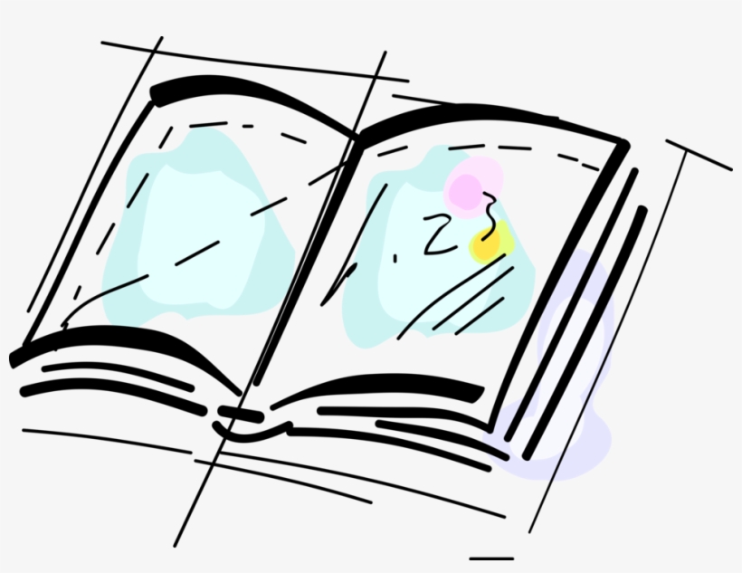 Vector Illustration Of Open Magazine Or Book Contains, transparent png
