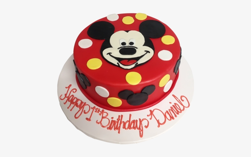 Cute Mickey Mouse Cake - Mickey Mouse Cakes Png, transparent png