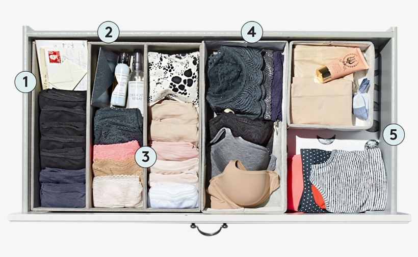 Organized Lingerie Drawer - Eye Shadow, transparent png