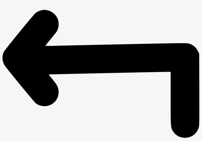 Turn Left Arrow - Clip Art, transparent png
