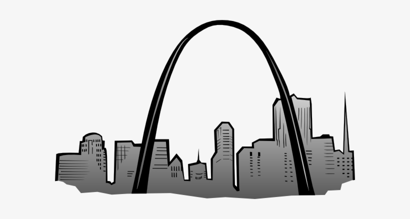 Arch Stl Mo Clip Art - Gateway Arch Clip Art, transparent png
