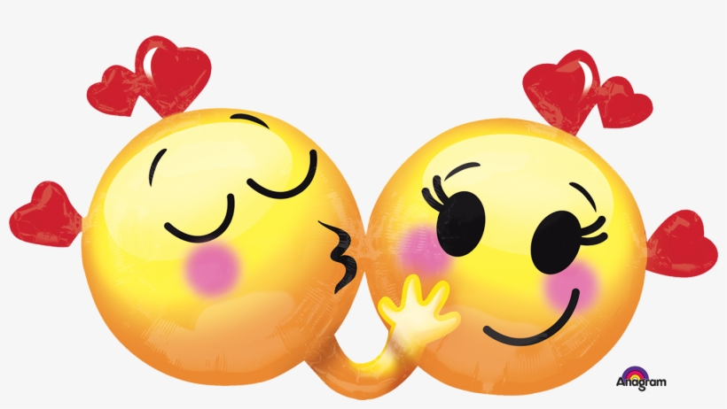 Emoticons In Love Balloon 36" P35 - Emoji Birthday Love, transparent png
