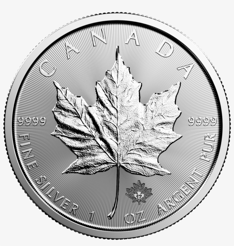 Silver Maple Leaf Back - 2014 Australian Kookaburra Silver Coin, transparent png