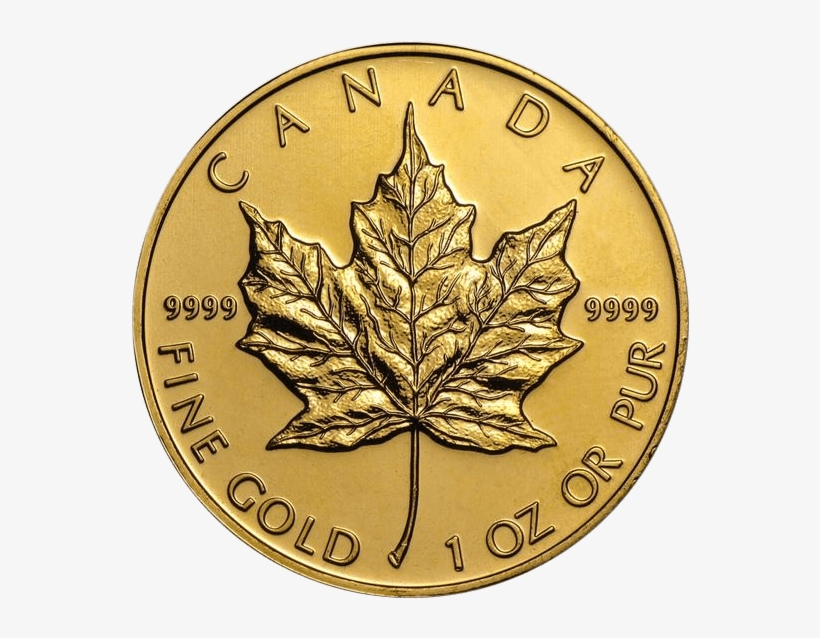 Canadian Maple Leaf - Gold Maple Leaf Coin, transparent png