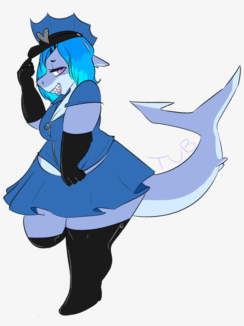 *tips Cop Hat* - Cop Shark Aida, transparent png