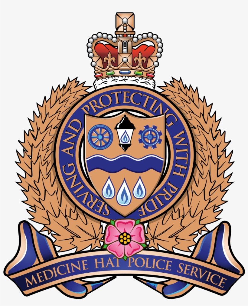 Medicine Hat Police Logo, transparent png