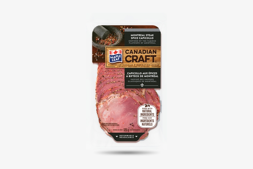 Maple Leaf Canadian Craft™ Montreal Steak Spice Capicollo - Maple Leaf Foods, transparent png