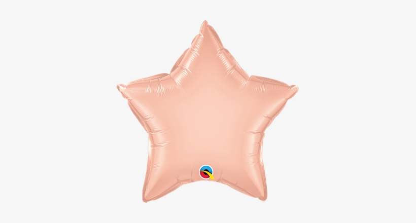 Foil Balloon Rose Gold Star 51cm - Rose Gold Star Balloon, transparent png