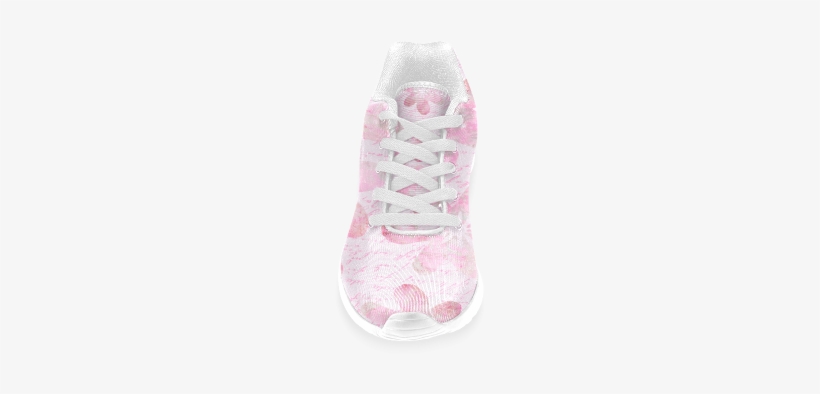 Watercolor Flower Pattern Women's Running Shoes - Sock, transparent png