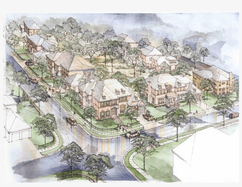 A Watercolor Rendering Of The Theming At One Cameron - Watercolor Painting, transparent png