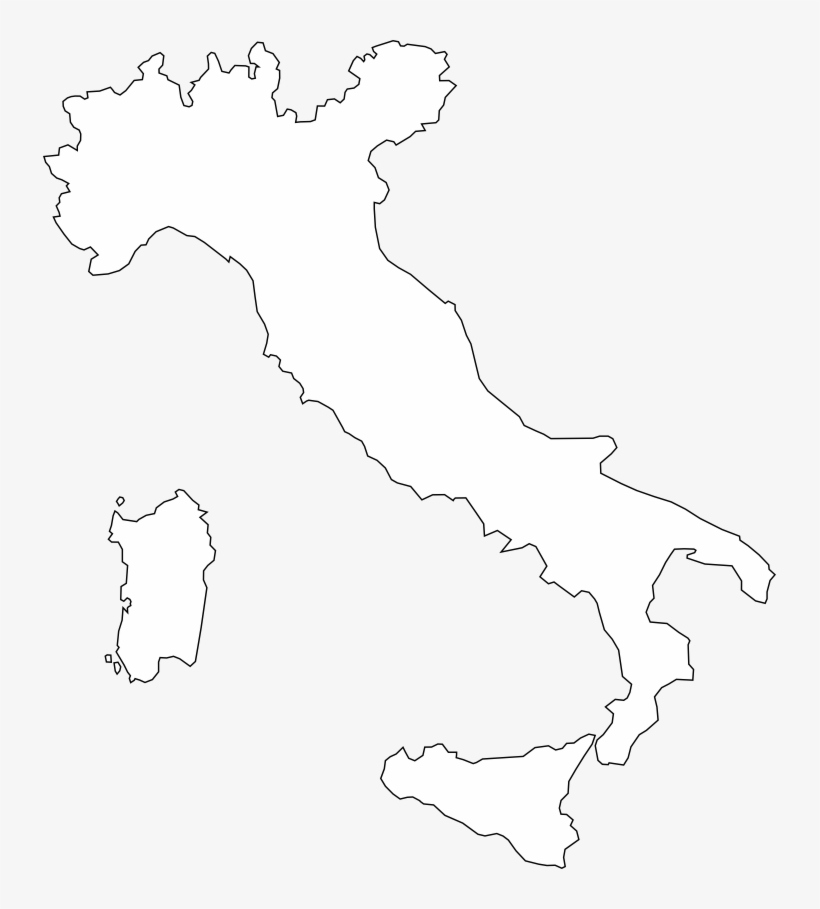 Map Of Italy In 1871 - Map Of Italy Png, transparent png
