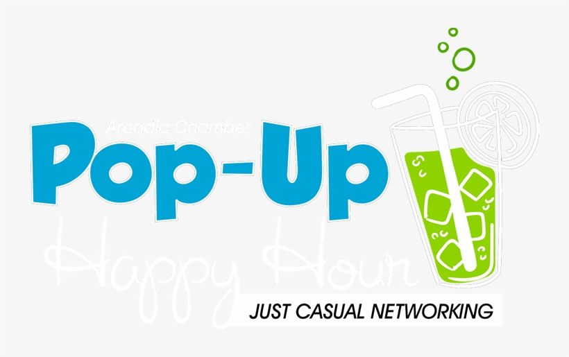 Pop Up Happy-hour Logo With White Text Png - Logo, transparent png