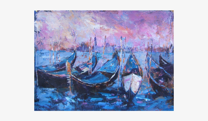 Gondolas Venice Painting Italy Art Gallery - Gondola Rides, transparent png