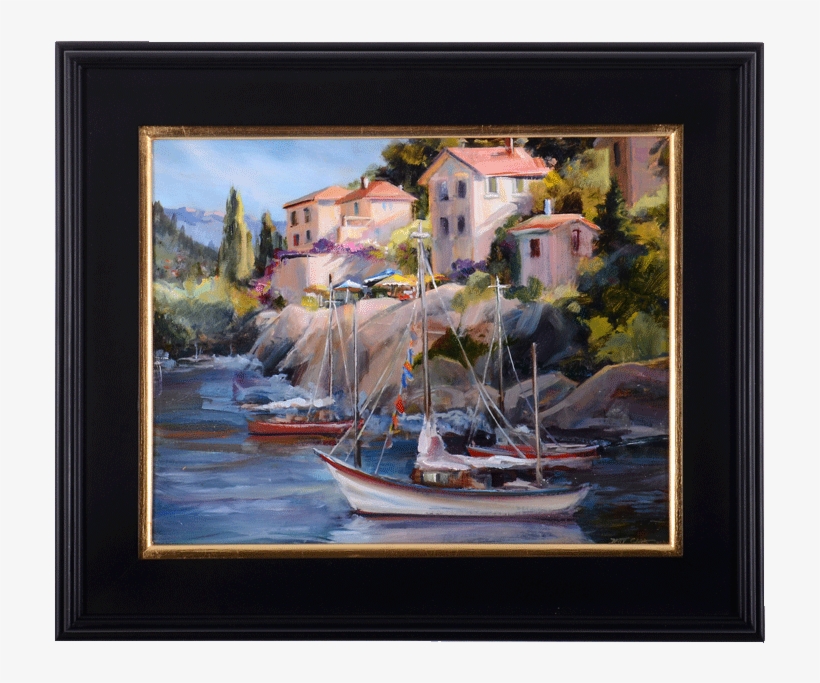 Oil On Linen Harbor At Camogli Italy By Betty Carr - Camogli, transparent png